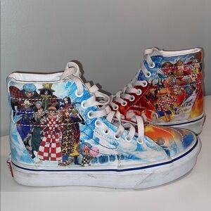 Vans Limited Edition! One Piece Sk8-Hi Punk Hazard Shoes Women‘s 5.5 / Men‘s 4.0